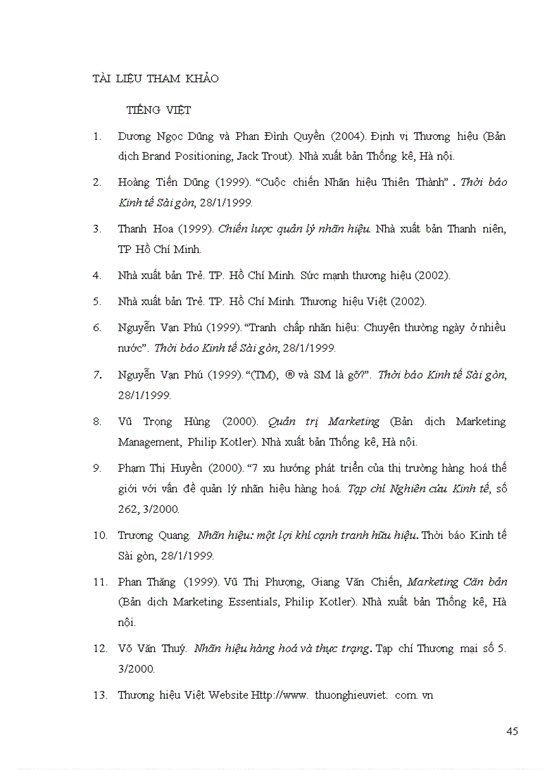 image for page Đề xuất các giải pháp chủ yếu nhằm nâng cao nhận thức về nhãn hiệu sản phẩm và quản trị nhãn hiệu trong các doanh nghiệp Việt nam.