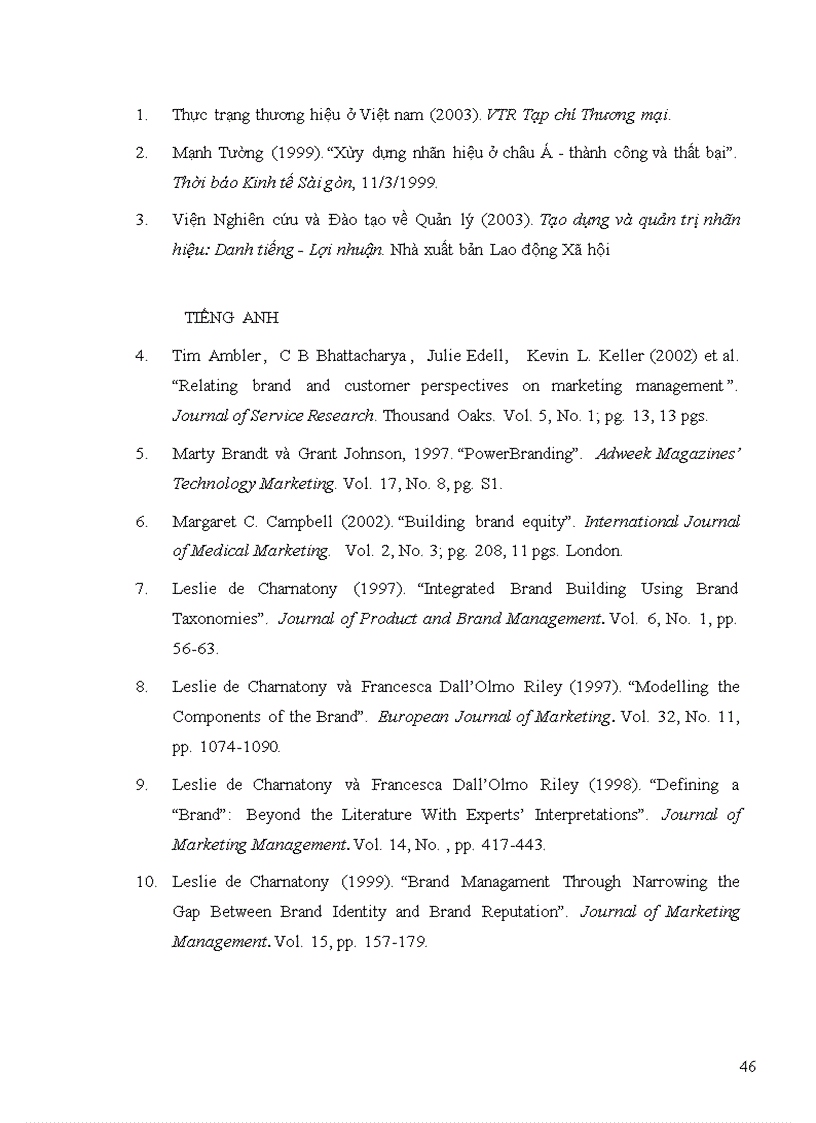 image for page Đề xuất các giải pháp chủ yếu nhằm nâng cao nhận thức về nhãn hiệu sản phẩm và quản trị nhãn hiệu trong các doanh nghiệp Việt nam.