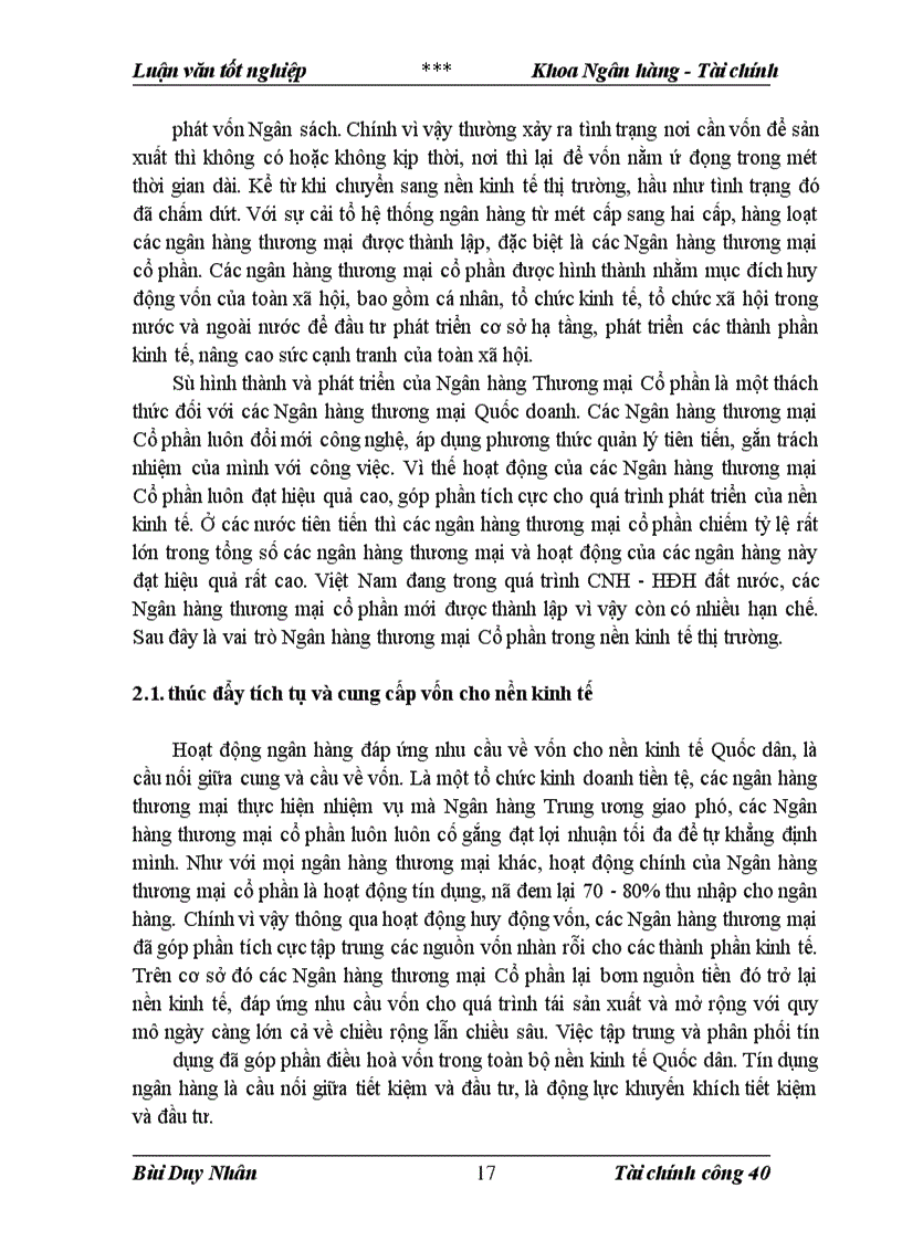 image for page Vai trò tín dụng ngân hàng với việc chuyển dịch cơ cấu kinh tế trong công cuộc đổi mới nền kinh tế Việt nam