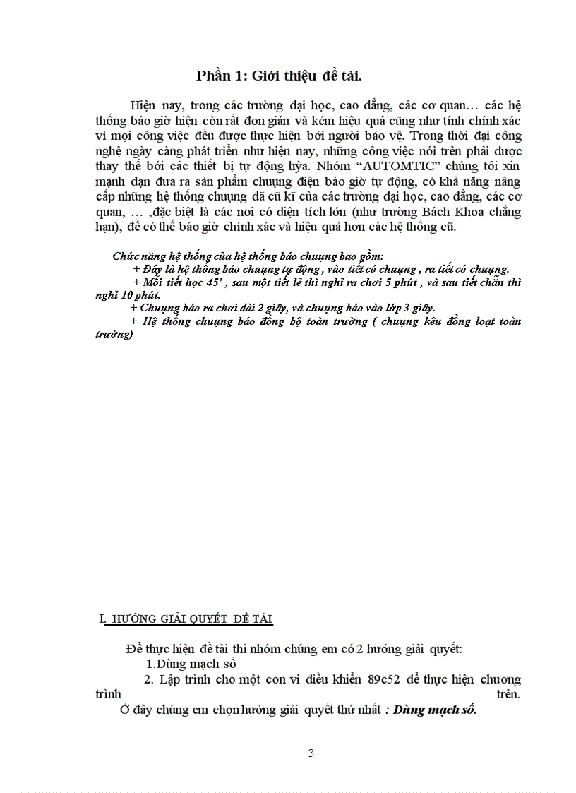 image for page Thiết kế hệ thống chuông báo giờ tự động