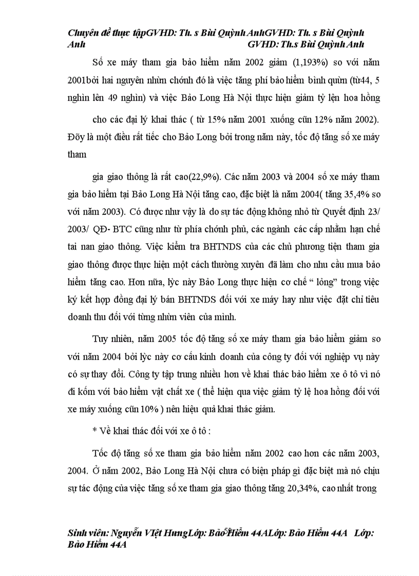 image for page Hiệu quả kinh doanh nghiệp vụ bảo hiểm trách nghiệm dân sự(BHTNDS ) của chủ xe cơ giới đối với người thứ ba tại công ty bảo hiểm Bảo Hiểm Nhà Rồng _ Bảo Long Hà Nội