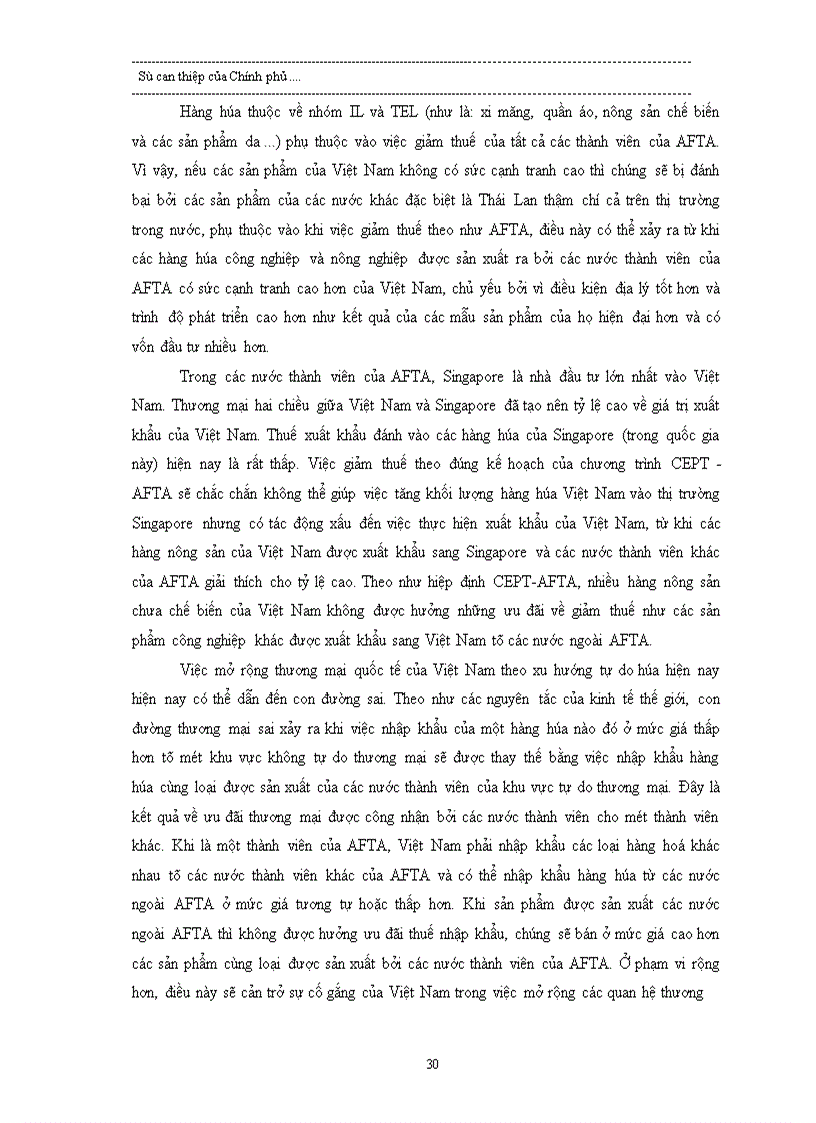 image for page Sự can thiệp của Chính phủ vào hoạt động tMQT1 trong tiến trình hội nhập của Việt Nam thông qua các biện pháp tài chính