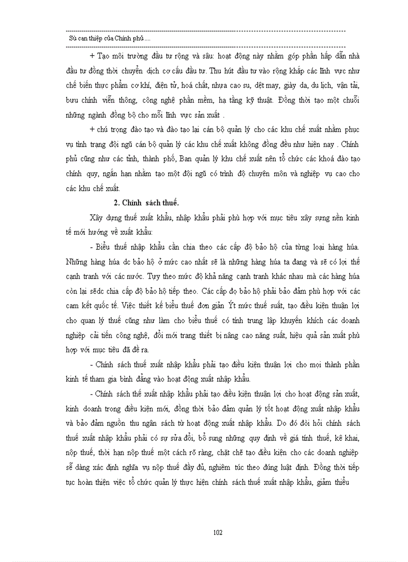 image for page Sự can thiệp của Chính phủ vào hoạt động tMQT1 trong tiến trình hội nhập của Việt Nam thông qua các biện pháp tài chính