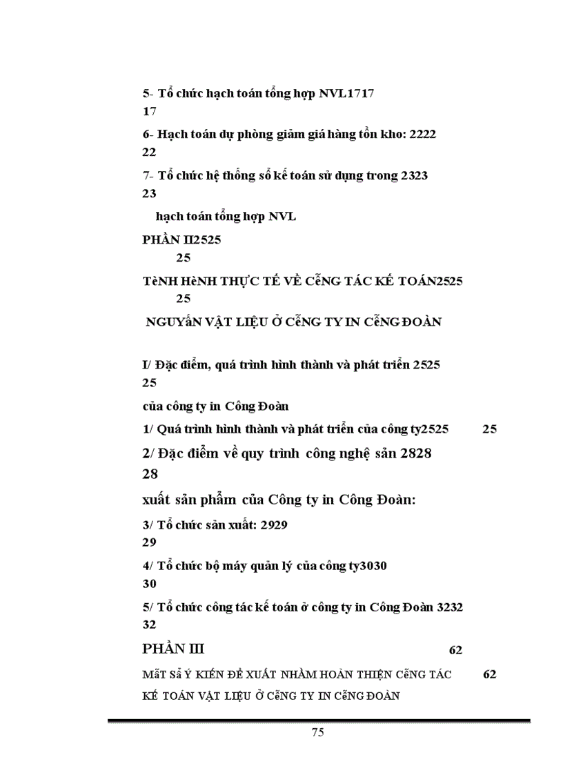 image for page Tổ chức hạch toán kế toán nguyên vật liệu ở công ty in Công Đoàn.