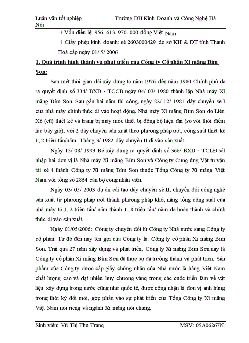 image for page Hoàn thiện công tác kế toán nguyên vật liệu tại Công ty cp xi măng Bỉm Sơn