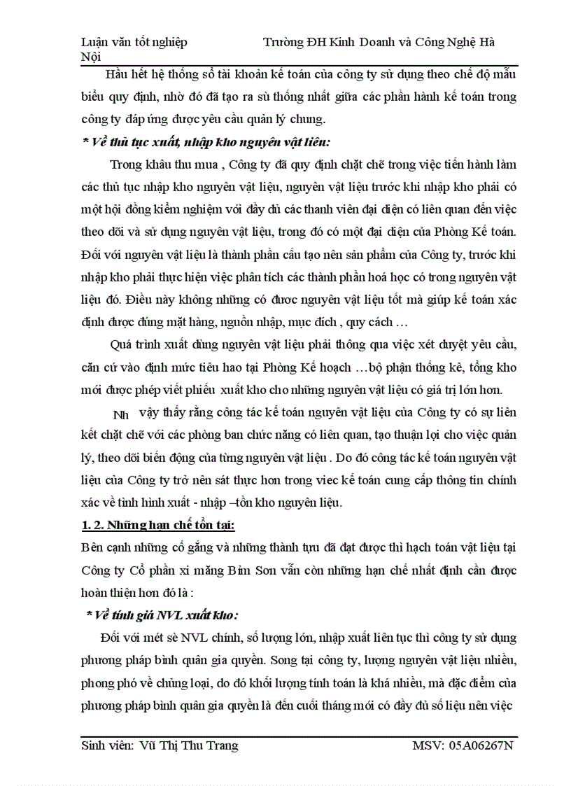 image for page Hoàn thiện công tác kế toán nguyên vật liệu tại Công ty cp xi măng Bỉm Sơn