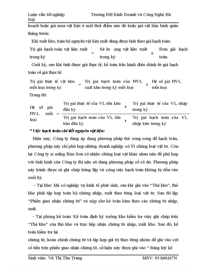 image for page Hoàn thiện công tác kế toán nguyên vật liệu tại Công ty cp xi măng Bỉm Sơn