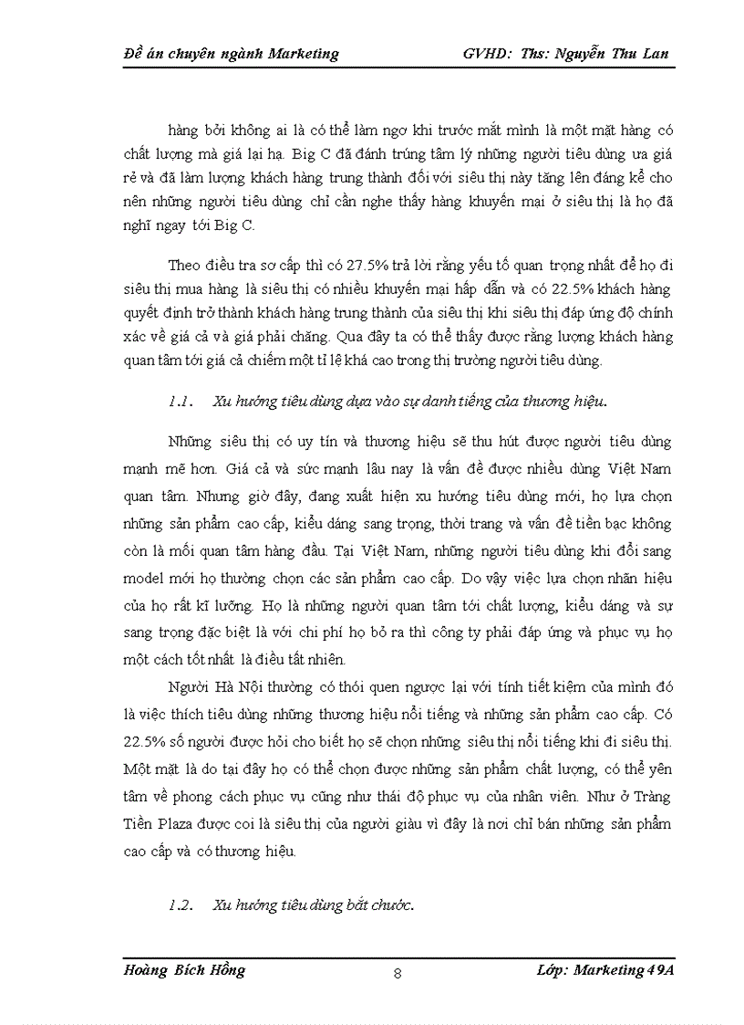 image for page Các giải pháp xây dựng lòng trung thành cho người tiêu dùng của các siêu thị trên địa bàn HÀ NỘI