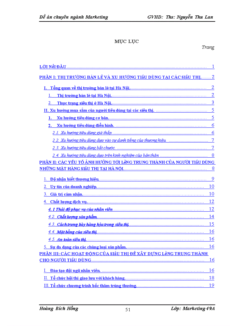 image for page Các giải pháp xây dựng lòng trung thành cho người tiêu dùng của các siêu thị trên địa bàn HÀ NỘI