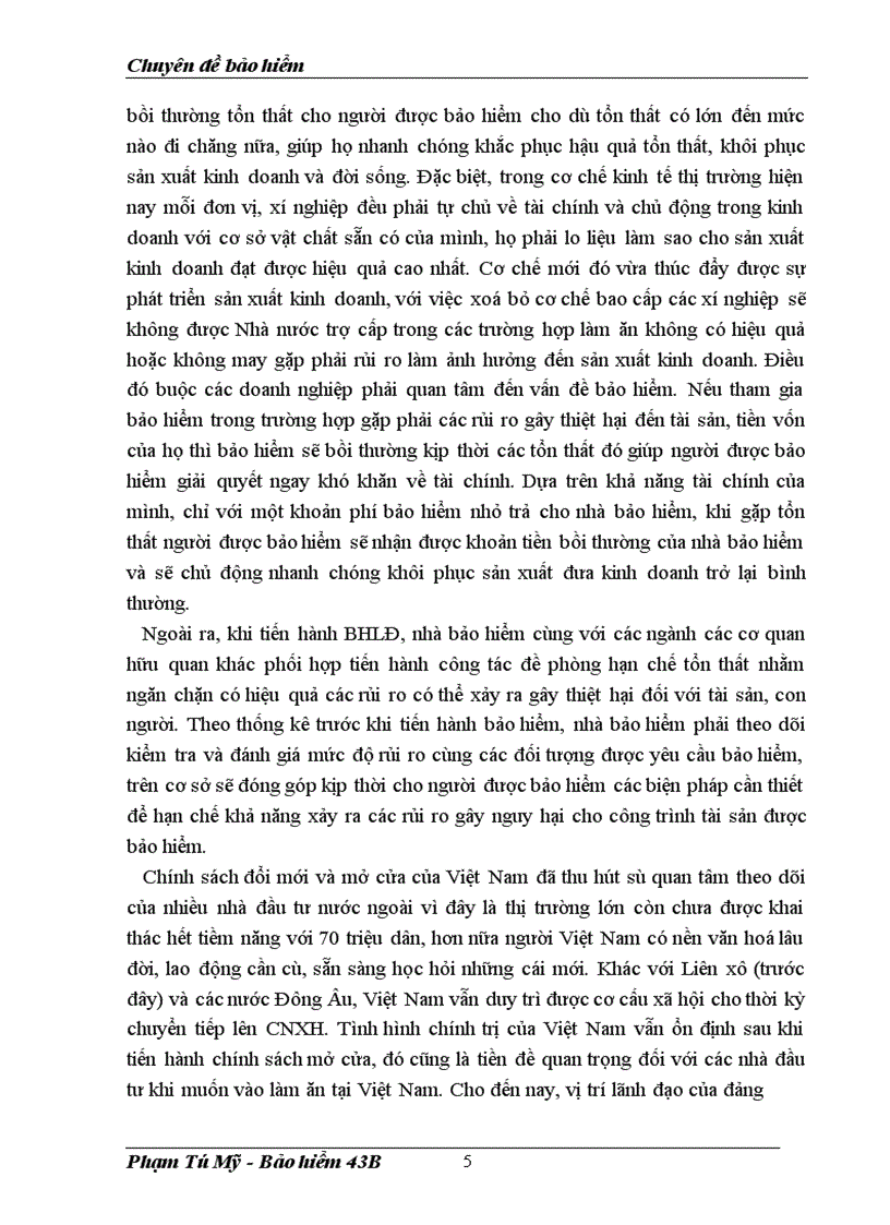 image for page Bảo hiểm lắp đặt và tình hình triển khai nghiệp vụ BHLĐ ở Bảo Việt