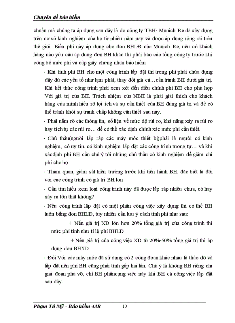 image for page Bảo hiểm lắp đặt và tình hình triển khai nghiệp vụ BHLĐ ở Bảo Việt