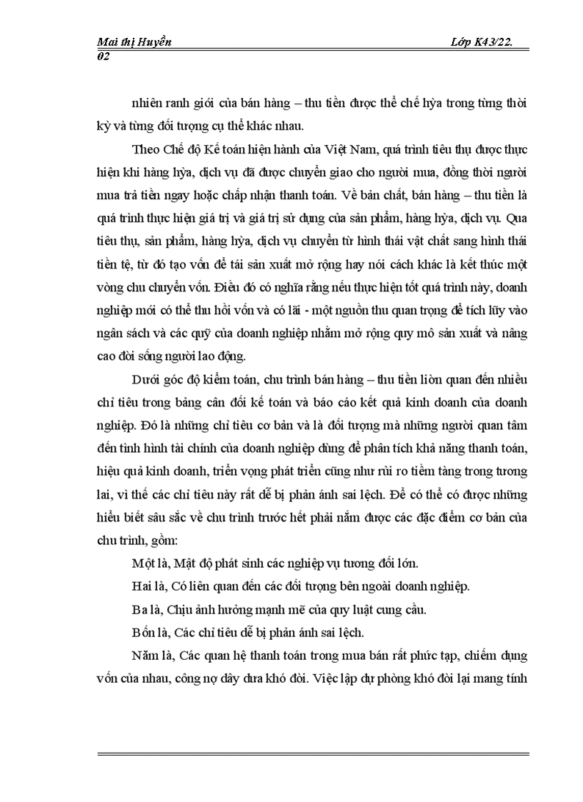 image for page Hoàn thiện kiểm toán chu trình bán hàng – thu tiền do Công ty TNHH Kiểm toán và Tư vấn Thăng Long thực hiện