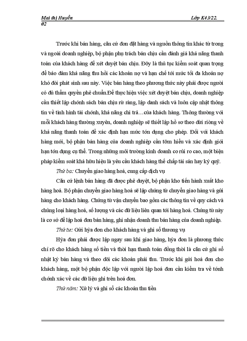 image for page Hoàn thiện kiểm toán chu trình bán hàng – thu tiền do Công ty TNHH Kiểm toán và Tư vấn Thăng Long thực hiện