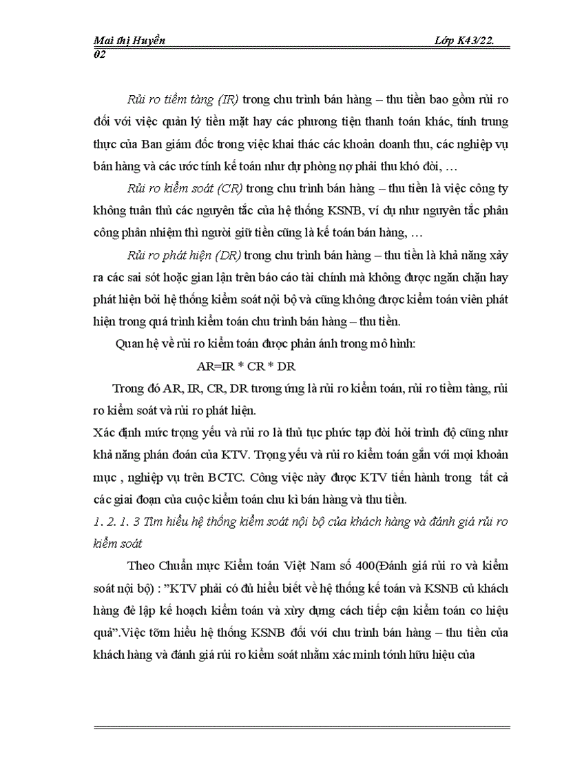 image for page Hoàn thiện kiểm toán chu trình bán hàng – thu tiền do Công ty TNHH Kiểm toán và Tư vấn Thăng Long thực hiện