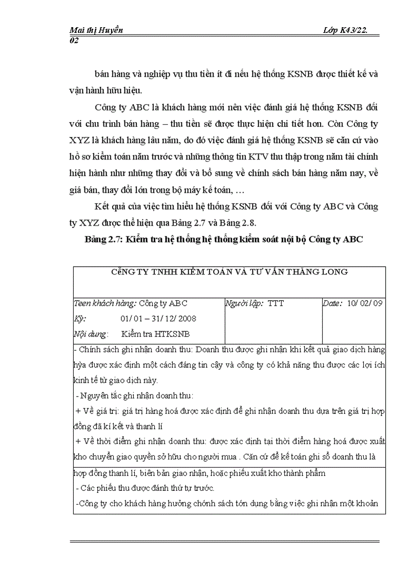 image for page Hoàn thiện kiểm toán chu trình bán hàng – thu tiền do Công ty TNHH Kiểm toán và Tư vấn Thăng Long thực hiện