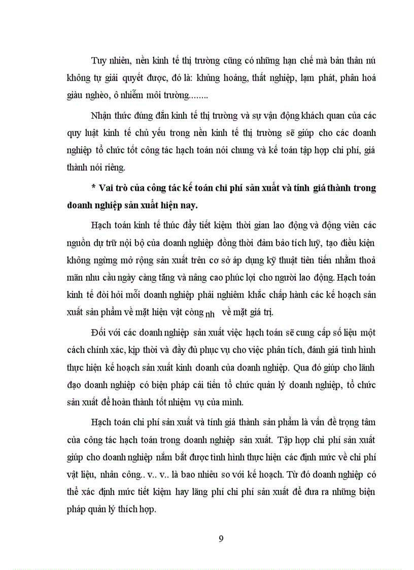 image for page Kế toán chi phí sản xuất và tính giá thành sản phẩm ở Công ty cơ khí Đông Anh