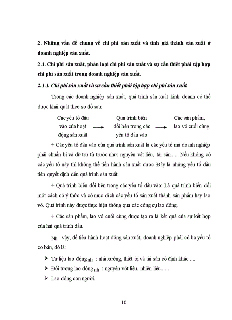 image for page Kế toán chi phí sản xuất và tính giá thành sản phẩm ở Công ty cơ khí Đông Anh