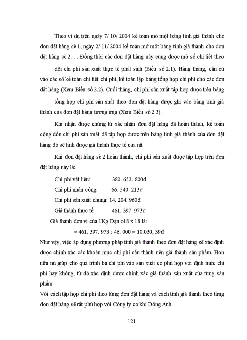 image for page Kế toán chi phí sản xuất và tính giá thành sản phẩm ở Công ty cơ khí Đông Anh