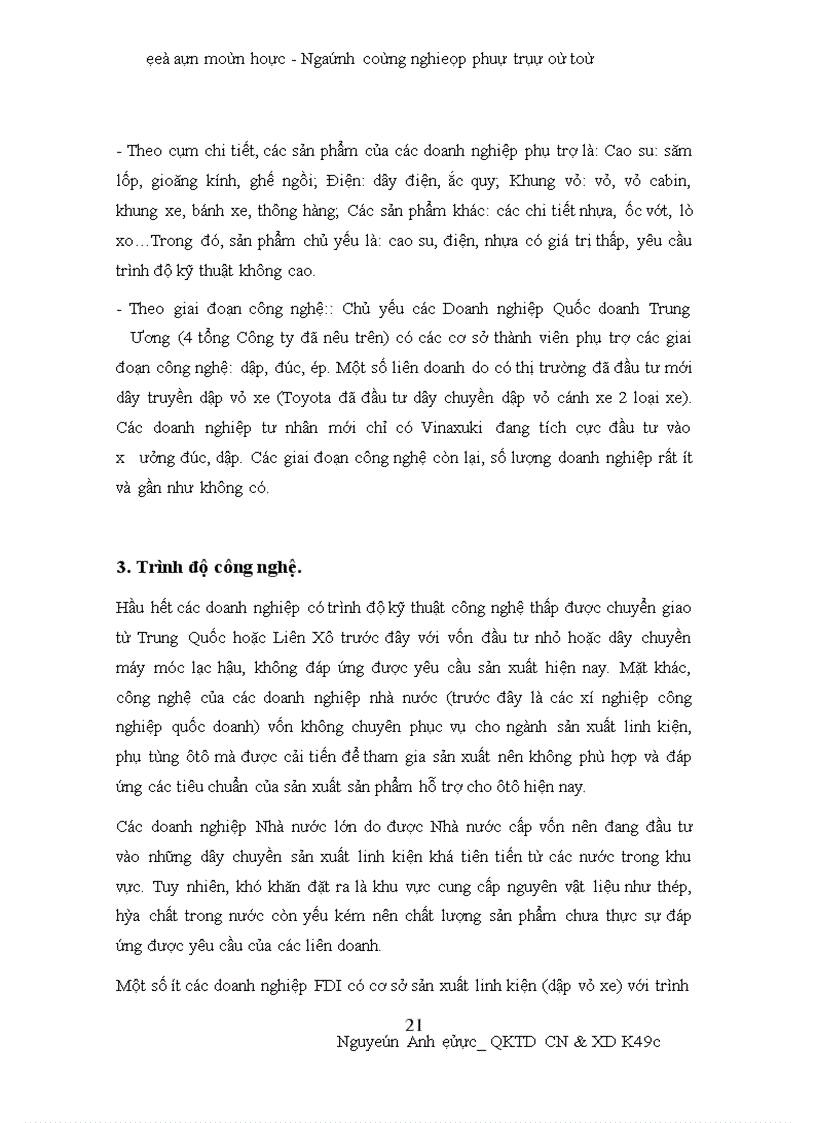 image for page Thực trạng và đưa ra một số kiến nghị về ngành công nghiệp phụ trợ ô tô