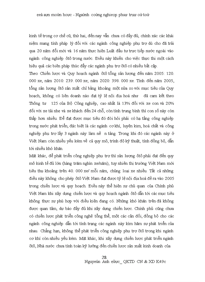 image for page Thực trạng và đưa ra một số kiến nghị về ngành công nghiệp phụ trợ ô tô