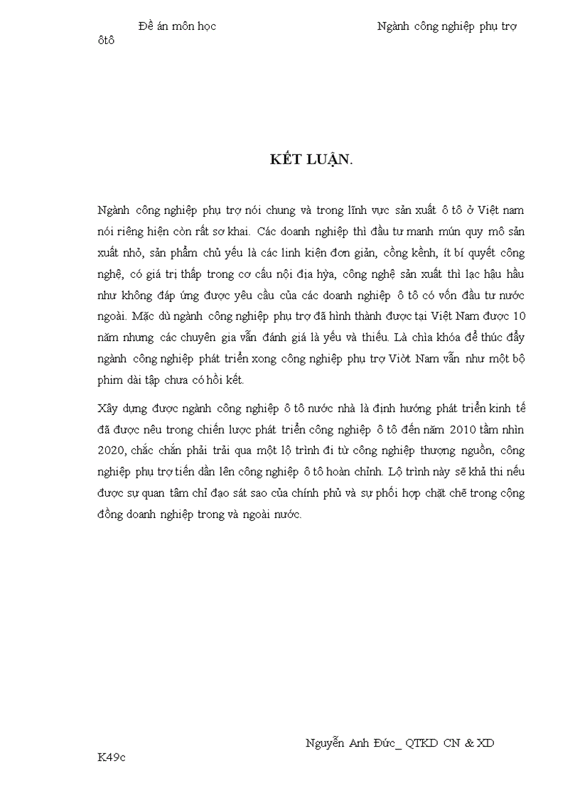 image for page Thực trạng và đưa ra một số kiến nghị về ngành công nghiệp phụ trợ ô tô