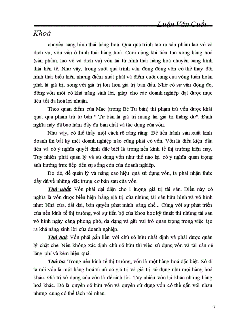 image for page Một số biện pháp nâng cao hiệu quả sử dụng VKD ở Công ty bia HABADA
