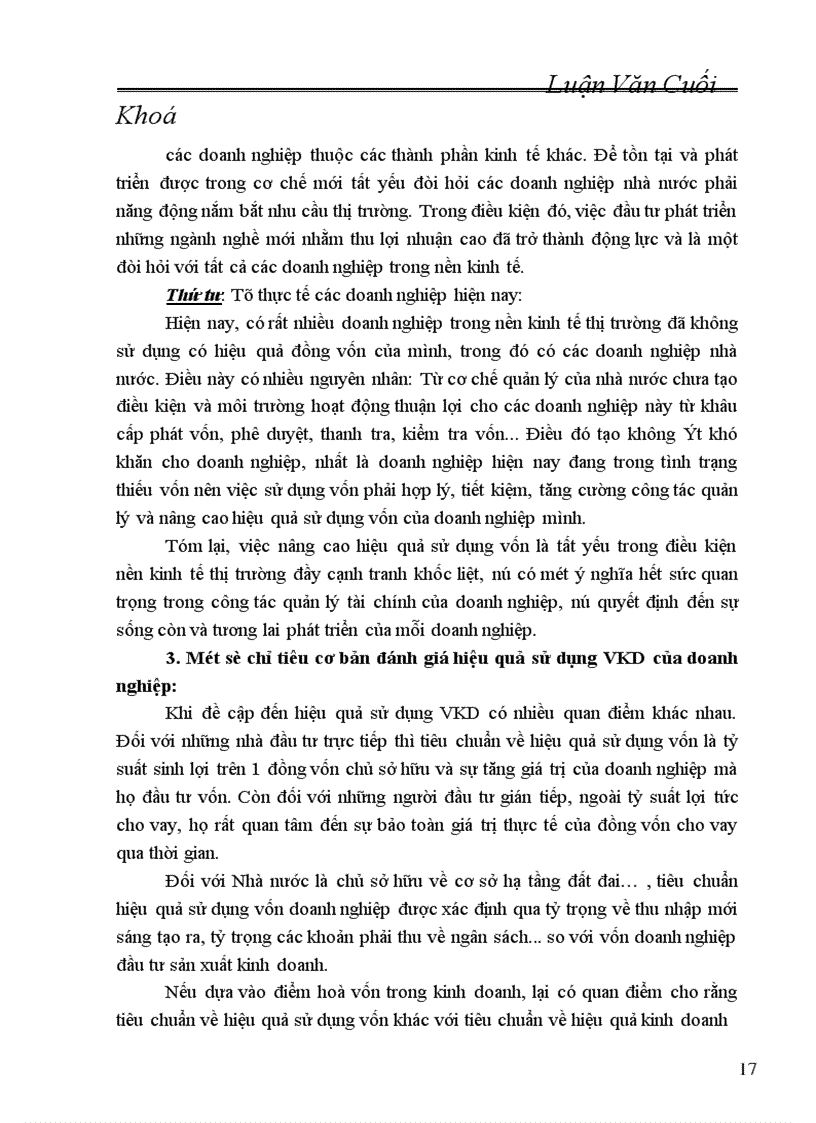 image for page Một số biện pháp nâng cao hiệu quả sử dụng VKD ở Công ty bia HABADA