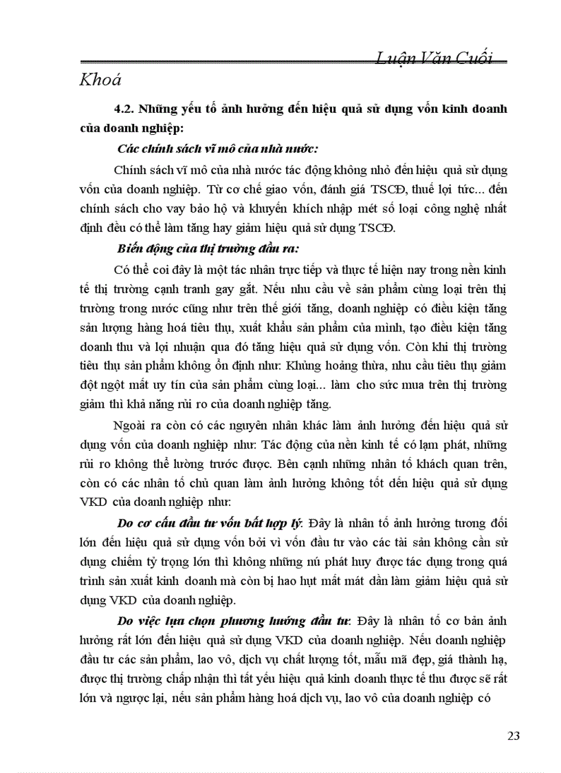 image for page Một số biện pháp nâng cao hiệu quả sử dụng VKD ở Công ty bia HABADA