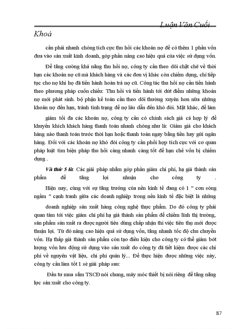 image for page Một số biện pháp nâng cao hiệu quả sử dụng VKD ở Công ty bia HABADA