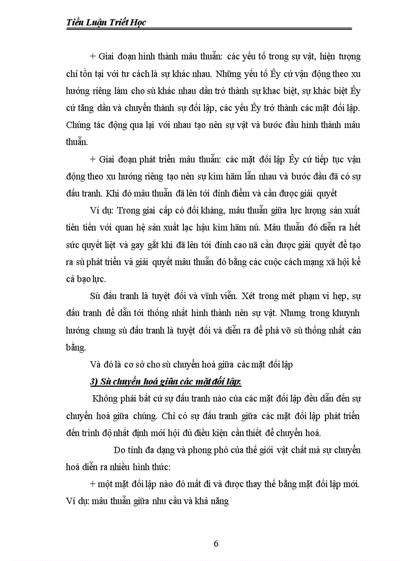 image for page Sự thống nhất có thể đưa đến thái độ chủ quan và giải quyết mâu thuẫn chúng một cách chủ quan