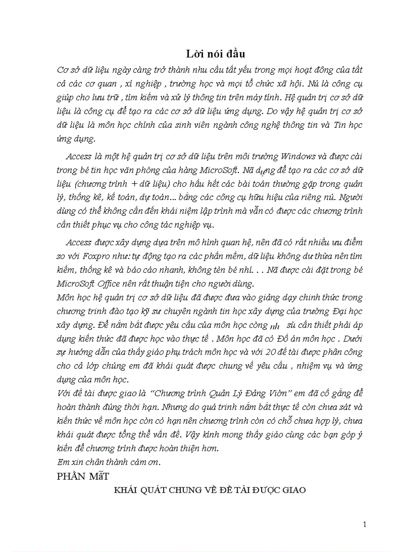 image for page Chương trình Quản Lý Đảng Viên
