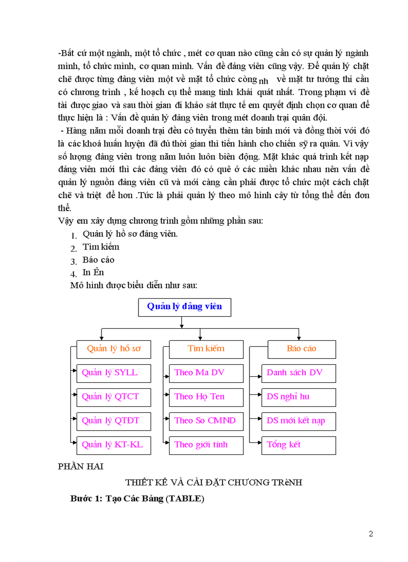 image for page Chương trình Quản Lý Đảng Viên