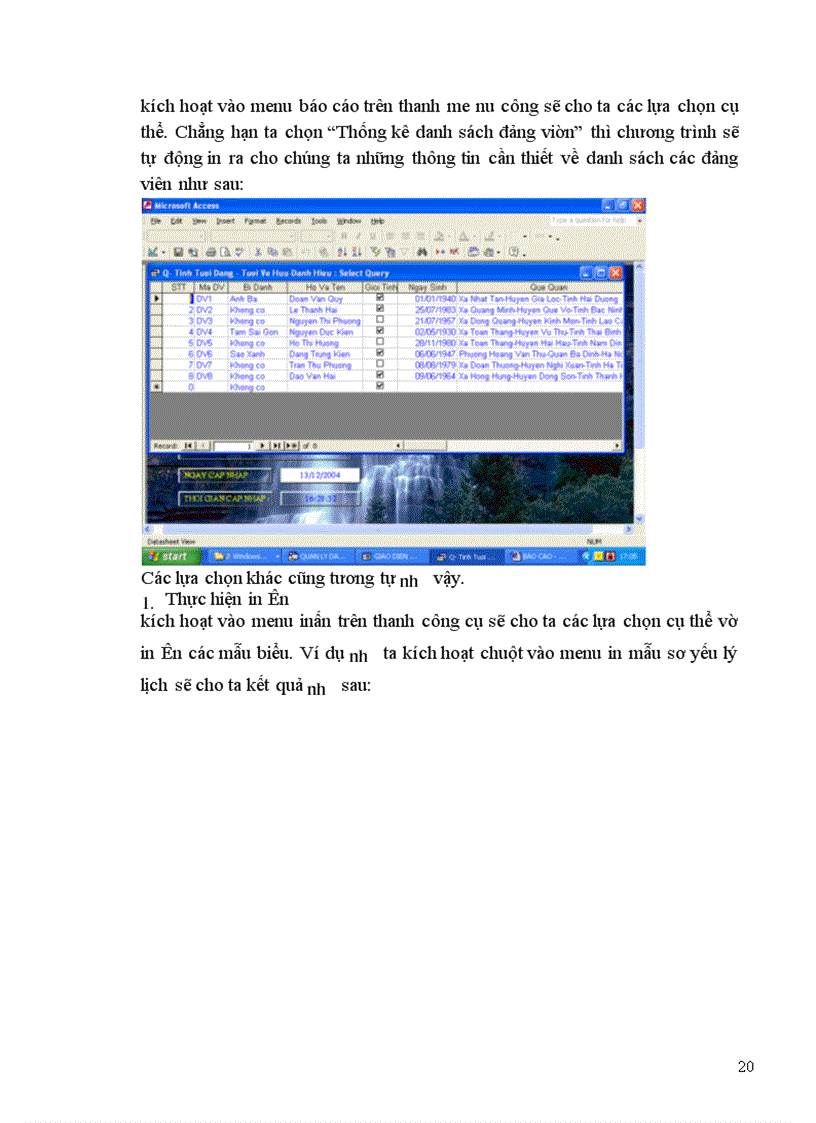 image for page Chương trình Quản Lý Đảng Viên