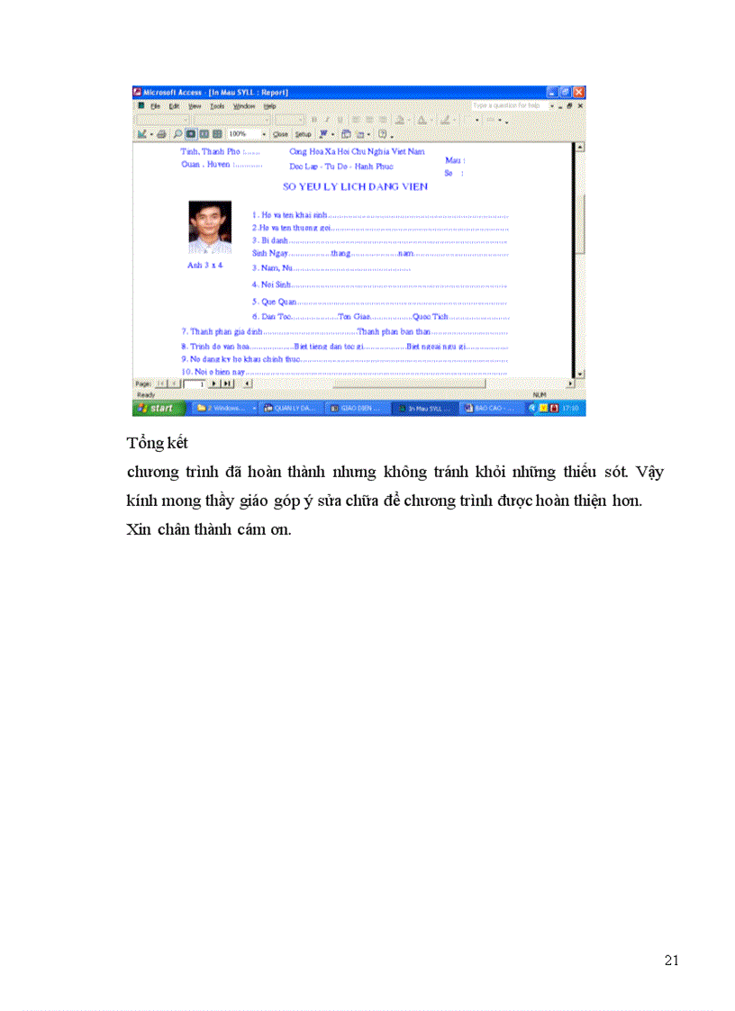 image for page Chương trình Quản Lý Đảng Viên