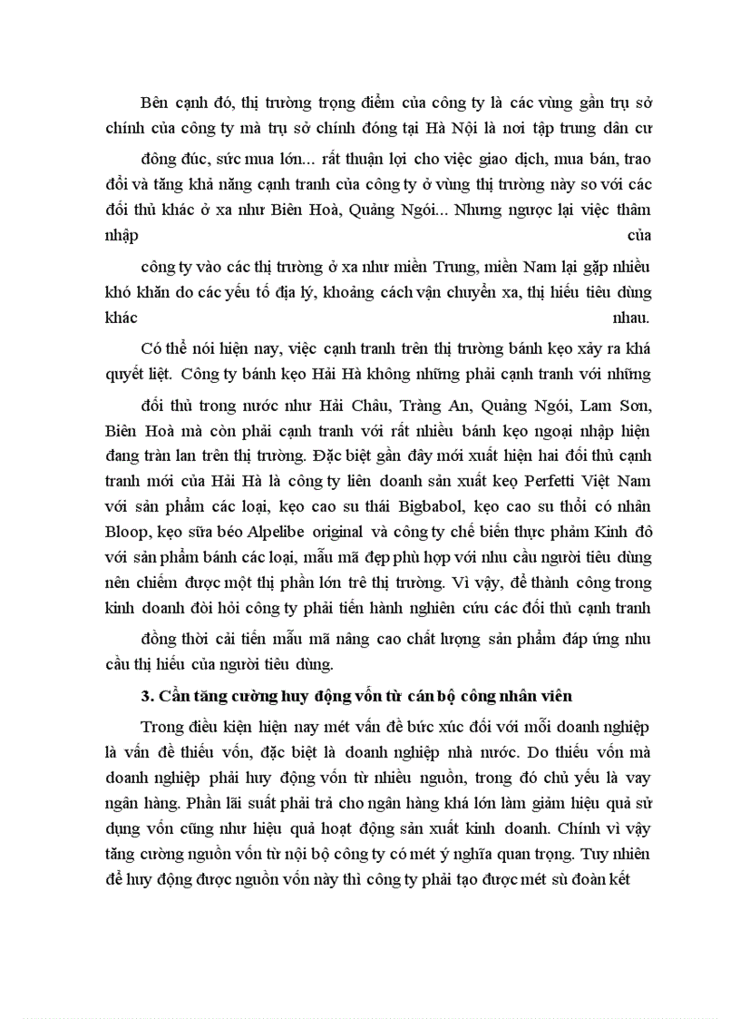 image for page Một số giải pháp để tạo vốn và nâng cao hiệu quả sử dụng vốn ở Công ty bánh kẹo Hải Hà