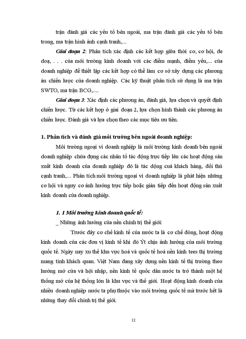image for page Thực trạng về công tác kế hoạch hoá hoạt động kinh doanh của Xí Nghiệp dược phẩm trung ương I