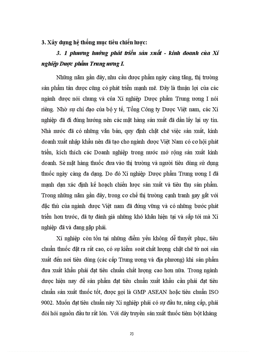 image for page Thực trạng về công tác kế hoạch hoá hoạt động kinh doanh của Xí Nghiệp dược phẩm trung ương I