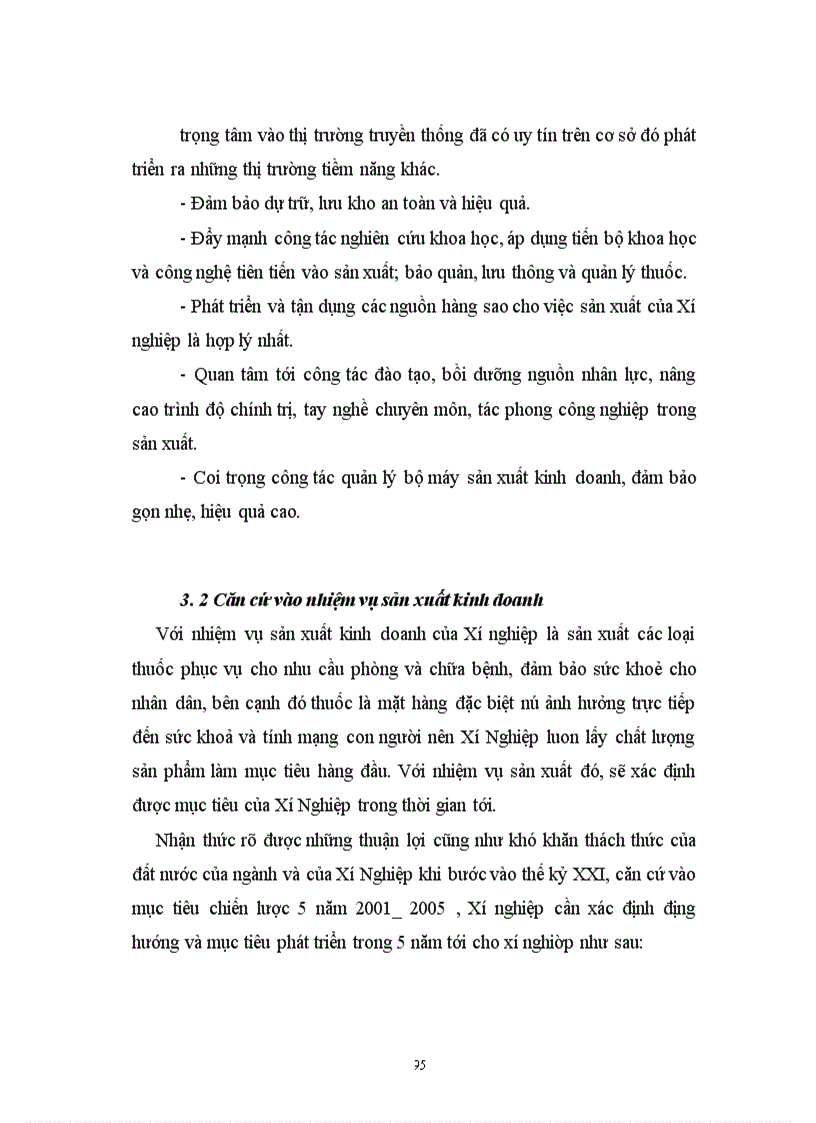 image for page Thực trạng về công tác kế hoạch hoá hoạt động kinh doanh của Xí Nghiệp dược phẩm trung ương I