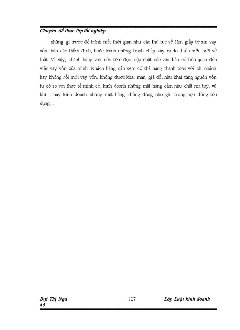 image for page Chế độ pháp lý và thực tiễn về việc ký kết, thực hiện hợp đồng tín dụng tại chi nhánh ngân hàng No& PTNT Láng Hạ