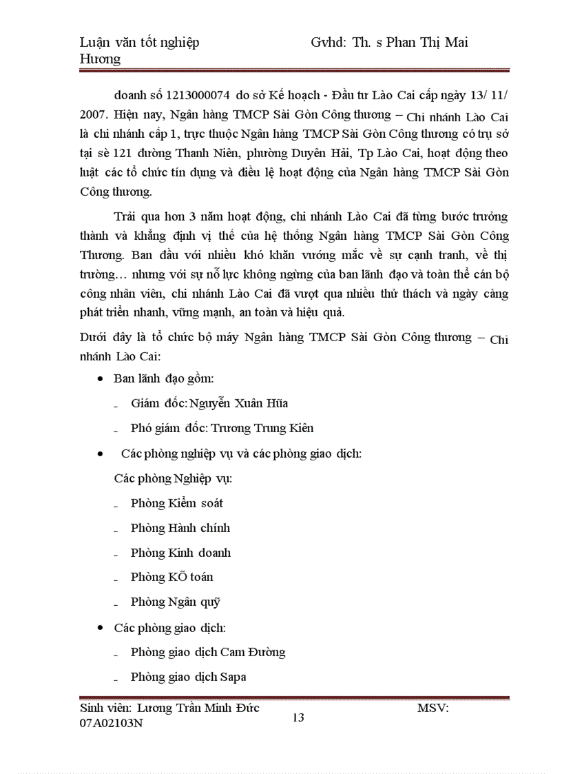 image for page Một số giải pháp nhằm nâng cao hiệu qủa huy động vốn tại Ngân hàng TMCP Sài Gòn Công Thương- Chi nhánh Lào Cai