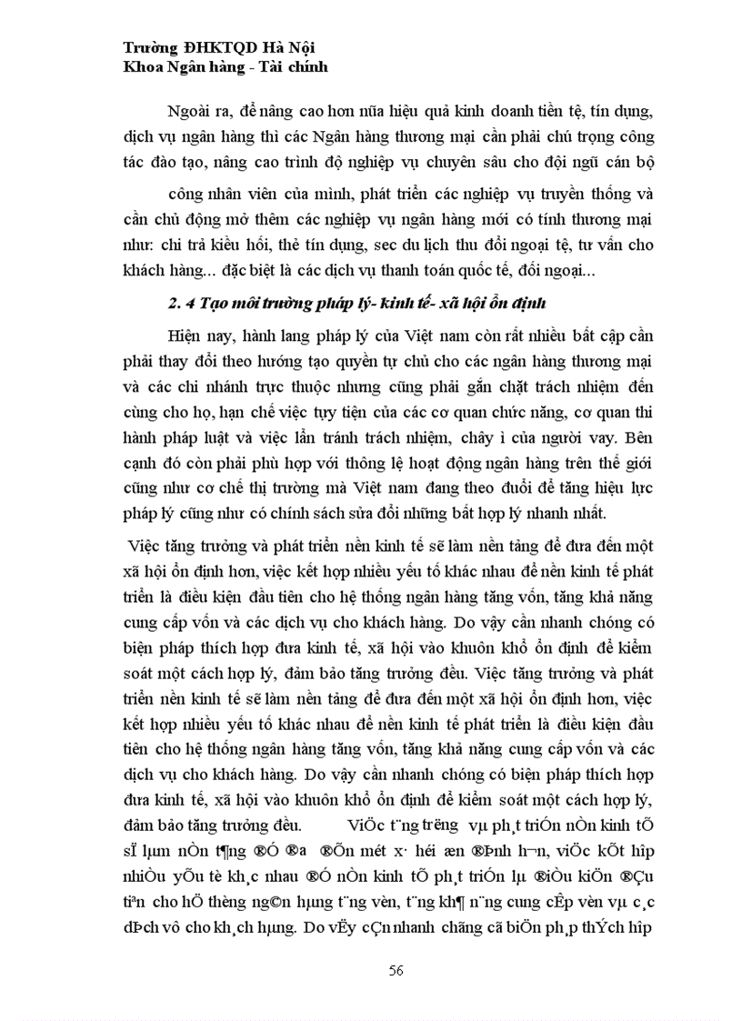 image for page Hiệu quả hoạt động kinh doanh và biện pháp nâng cao hiệu quả hoạt động của các Ngân hàng thương mại