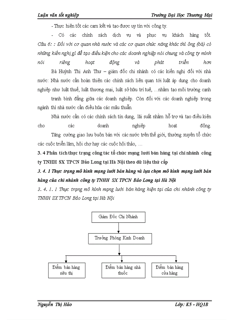 image for page Hoàn thiện công tác tổ chức mạng lưới bán hàng tại chi nhánh công ty TNHH SX TPCN Bảo Long