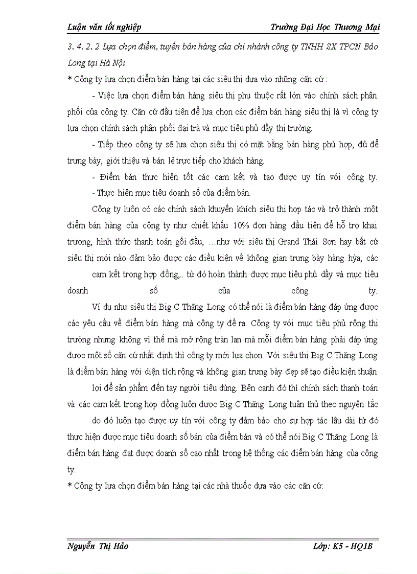 image for page Hoàn thiện công tác tổ chức mạng lưới bán hàng tại chi nhánh công ty TNHH SX TPCN Bảo Long