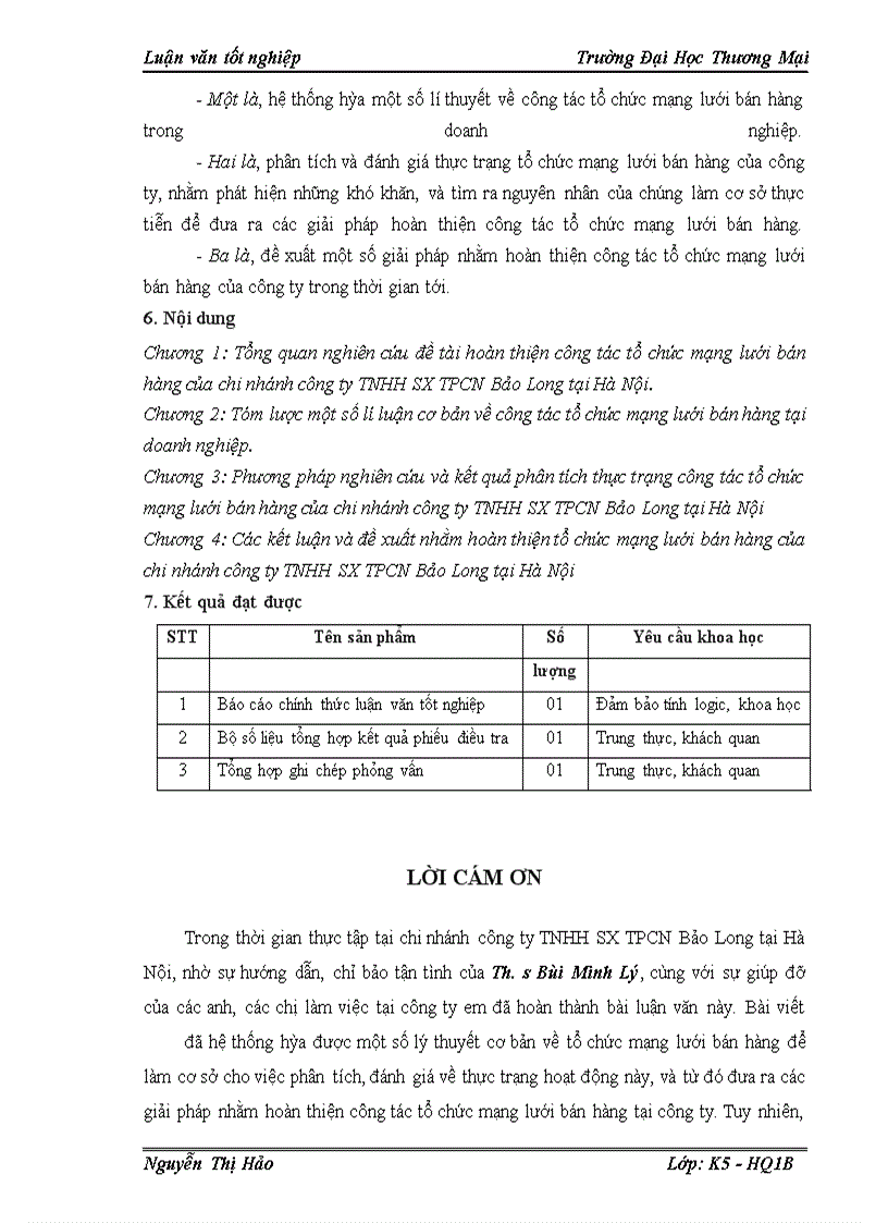 image for page Hoàn thiện công tác tổ chức mạng lưới bán hàng tại chi nhánh công ty TNHH SX TPCN Bảo Long