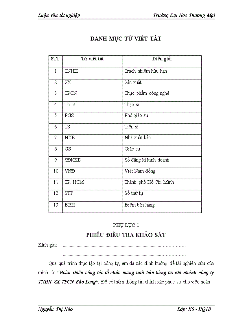 image for page Hoàn thiện công tác tổ chức mạng lưới bán hàng tại chi nhánh công ty TNHH SX TPCN Bảo Long