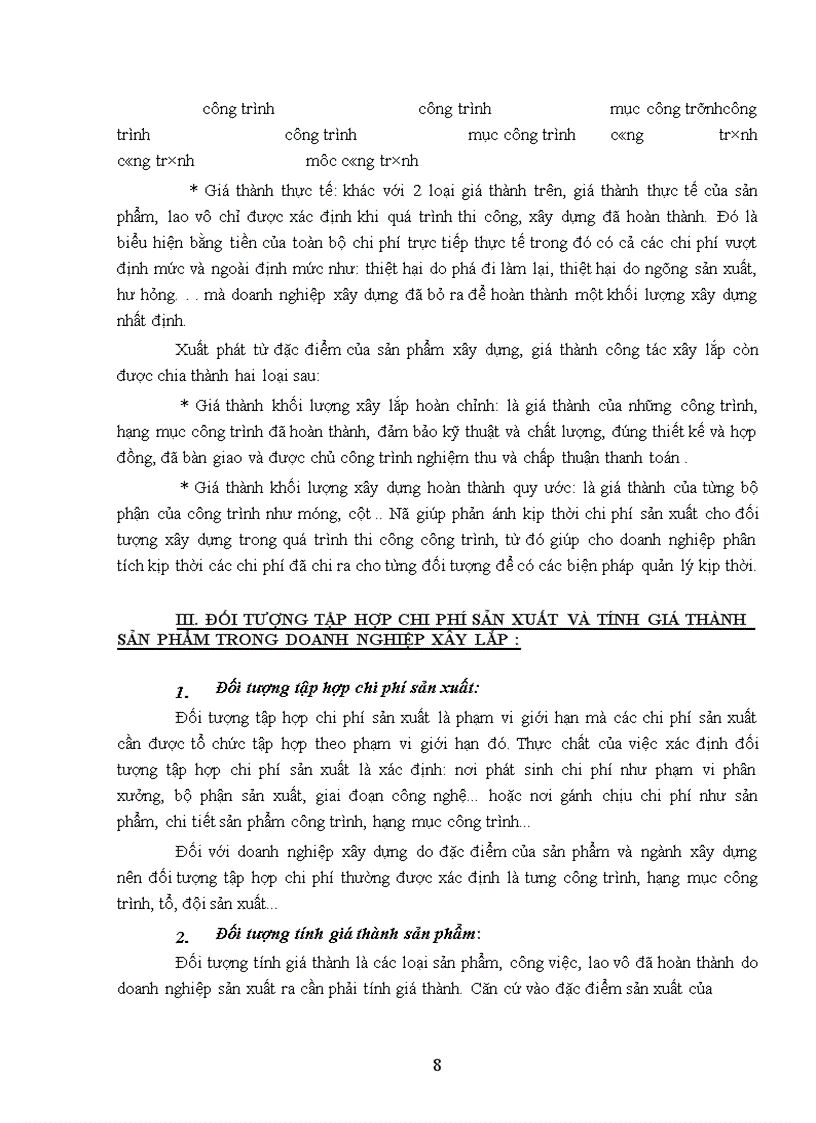 image for page Công tác hạch toán chi phí sản xuất và tính giá sản phẩm xây lắp.