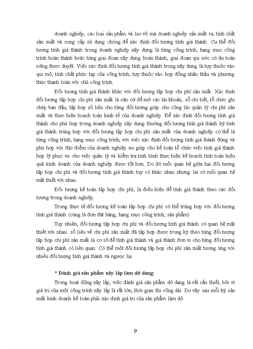 image for page Công tác hạch toán chi phí sản xuất và tính giá sản phẩm xây lắp.