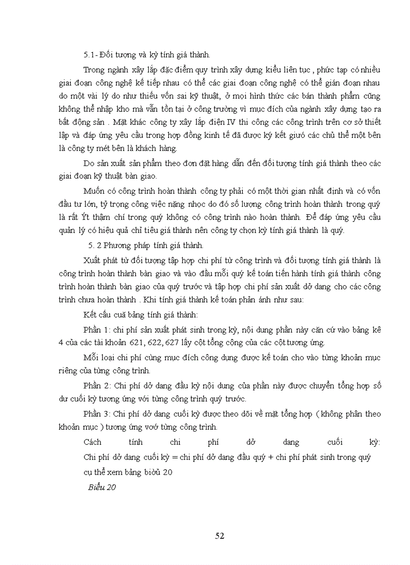 image for page Công tác hạch toán chi phí sản xuất và tính giá sản phẩm xây lắp.