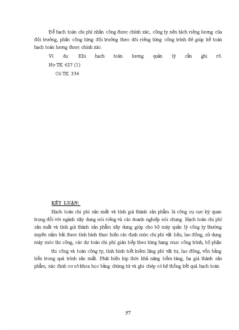 image for page Công tác hạch toán chi phí sản xuất và tính giá sản phẩm xây lắp.