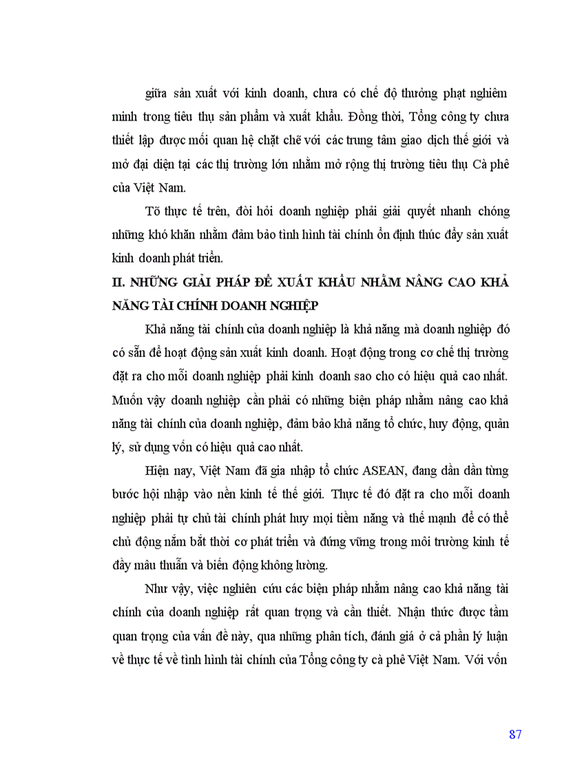 image for page Phân tích tình hình tài chính doanh nghiệp tại Tổng công ty Cà phê Việt Nam